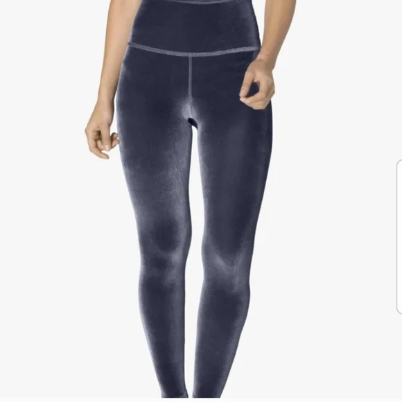 NWT Spanx Gray velvet high waisted leggings - Picture 1 of 3